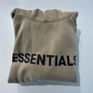 Tan Essentials Hoodie (Small) TAKING OFFERS